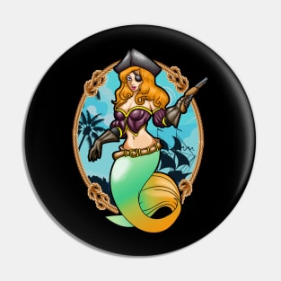 Mermaid Pirate Women Men Christmas Gift Pin