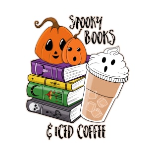 Spooky Books & Iced Coffee T-Shirt