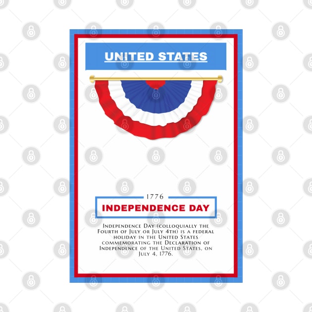 Independence Day - United States - For 4th of july - Print Design Poster - 17062010 by Semenov