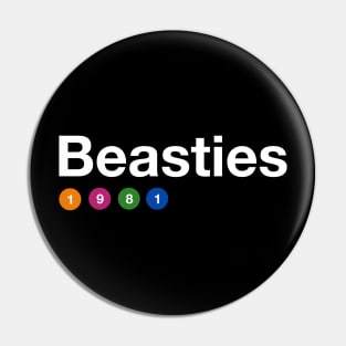 Beasties Subway Sign Pin