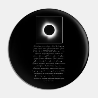 TOTAL SOLAR ECLIPSE 2024 Pin