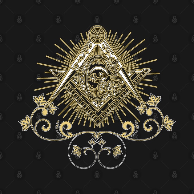 Freemason Classic Vintage Emblem by KrasiStaleva