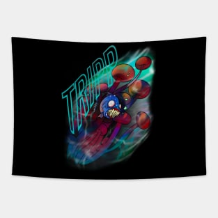 Trippy Piranha Tapestry