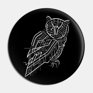 Electrical Owl Pin