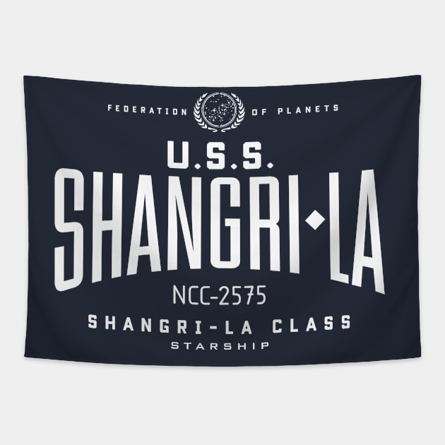 U.S.S. Shangri-La Tapestry by MindsparkCreative