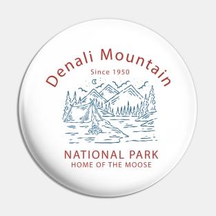 Denali Mountain Pin