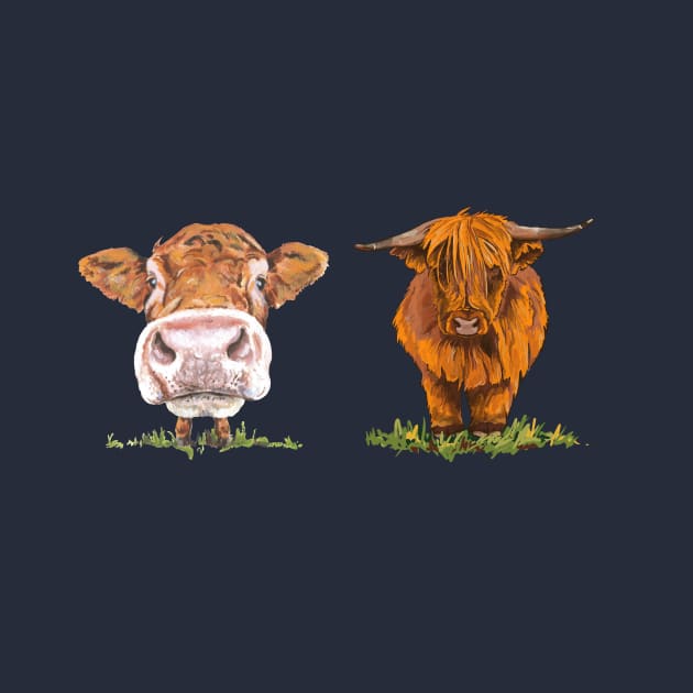 Cute Cow and Heilan’ Coo by archiesgirl