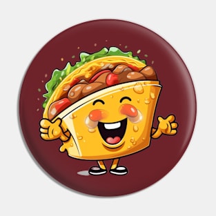 kawaii Taco T-Shirt cute potatofood funny Pin