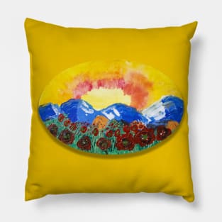 Lian's Landscape Ellipse Pillow