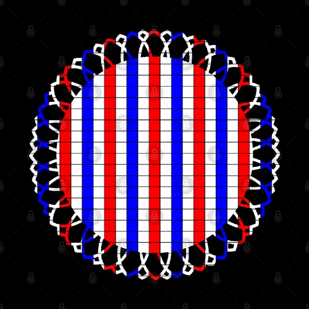 US flag colored design by MICRO-X