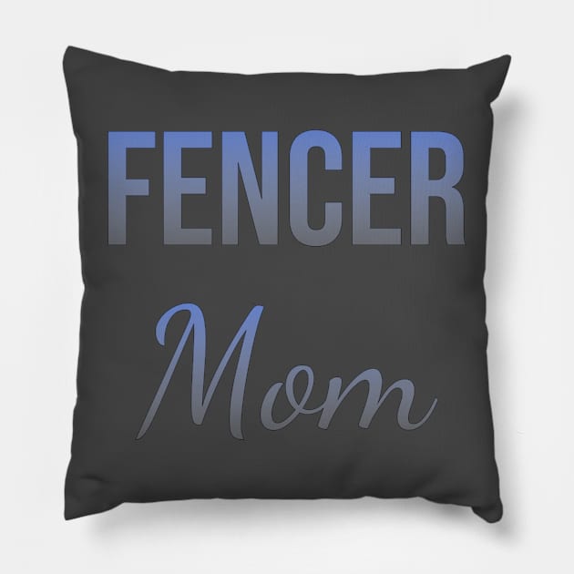 Fencer mom Pillow by Apollo Beach Tees