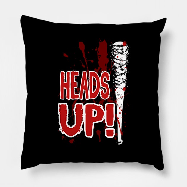 Heads Up Pillow by SquareDog