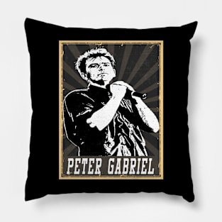 80s Style Peter Gabriel Pillow