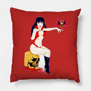 Vampirella goth Pillow