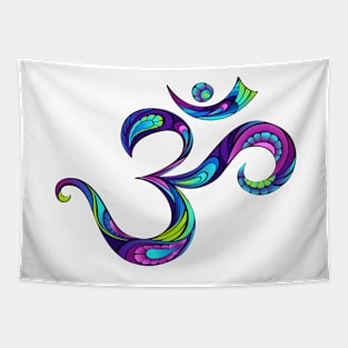 Patterned Symbol Om Tapestry