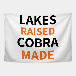 Lakes Raised Cobra Made Tapestry