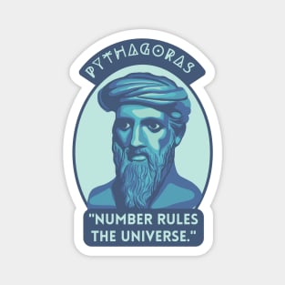 Pythagoras Portrait and Quote Magnet