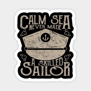 Calm Sea Skilled Sailor Magnet