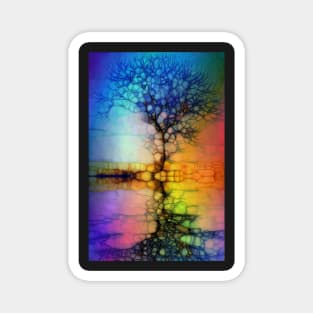 Rainbow tree Magnet