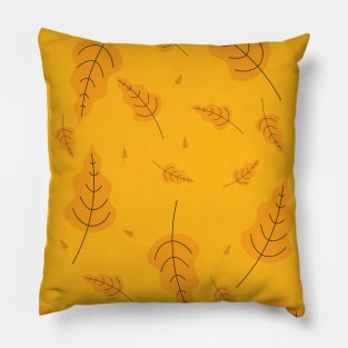 Leaves Seamless Pattern. Abstract Leaves Texture Pillow