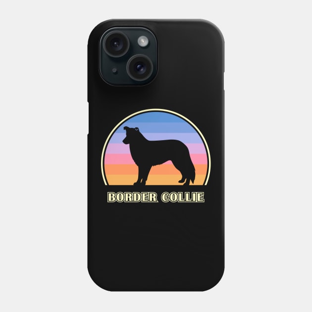 Border Collie Vintage Sunset Dog Phone Case by millersye