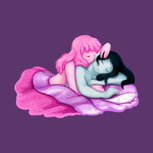 Bubbline, bedtime cuddles, Adventure Time fan art T-Shirt