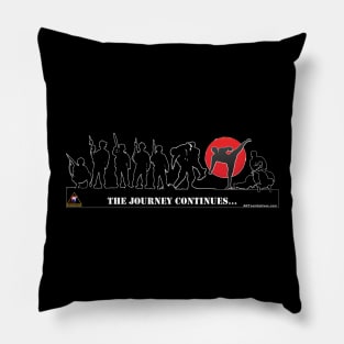 The Journey Continues Pillow