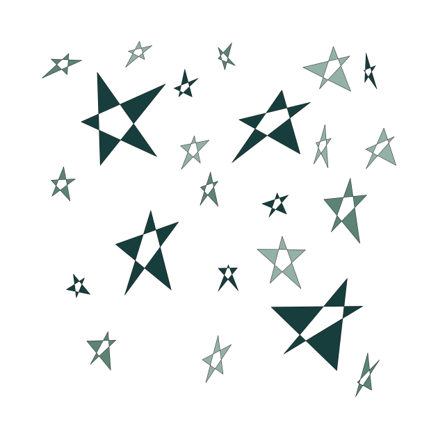 Simple geometric star shapes pattern by Mushcan