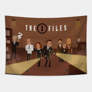X-Files Characters Tapestry