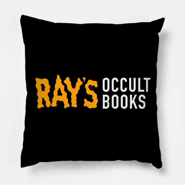 Ray's Occult Books Pillow by critforbrains