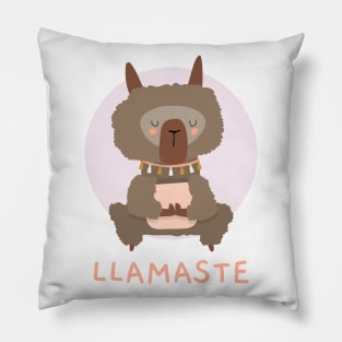 Llamaste Yoga Llama Pillow