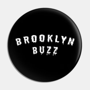 Brooklyn Buzz White Logo Pin