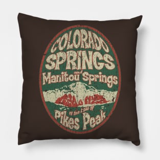 Colorado Springs & Manitou Springs 1977 Pillow