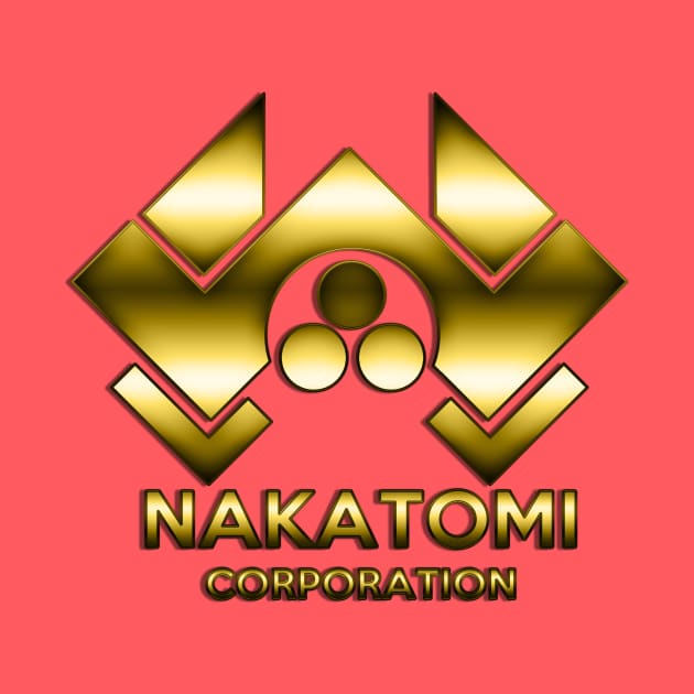 Nakatomi Logo - Gold by BigOrangeShirtShop