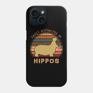 Easily Distracted By Hippos Phone Case