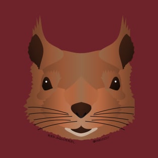 Baby Red Squirrel Face T-Shirt