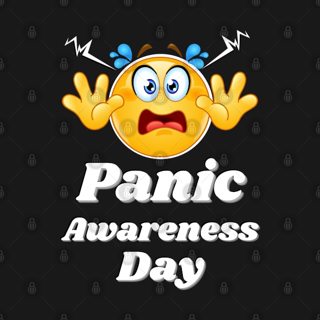 Panic awareness day with white text by Blue Butterfly Designs 