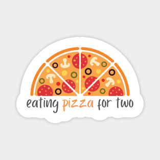 Eating Pizza For Two | Halfed Pizza Magnet