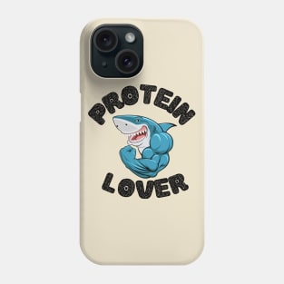 Shark Loves Protein Phone Case