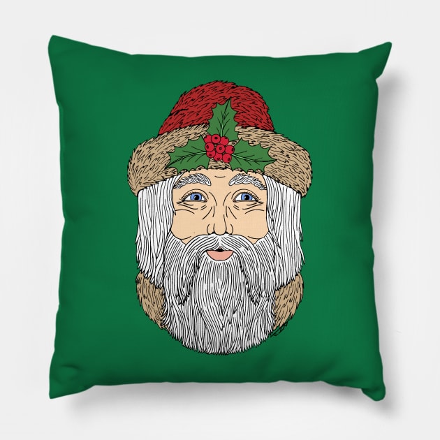 Santa Claus/Father Christmas Pillow by AzureLionProductions