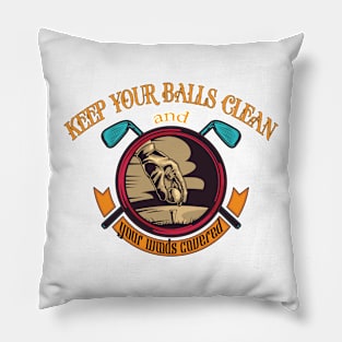 Funny golf ball shirts Pillow