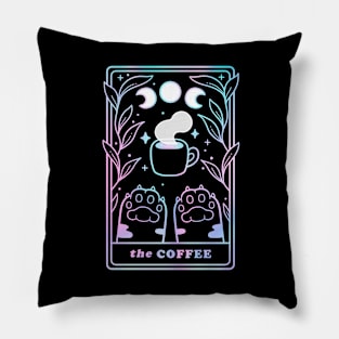 The Coffee Cat Tarot // Black Rainbow | Nikury Pillow