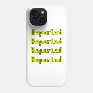 Runescape OSRS meme reported yellow text sticker pack Phone Case