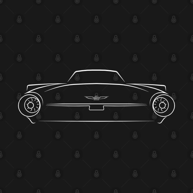 1963 Ford Thunderbird (Bullet bird) - rear stencil, white by mal_photography