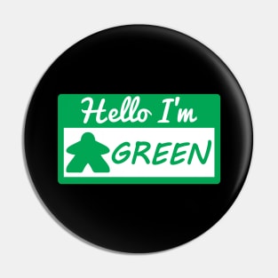 Green Player Tag Hello I'm Green Pin