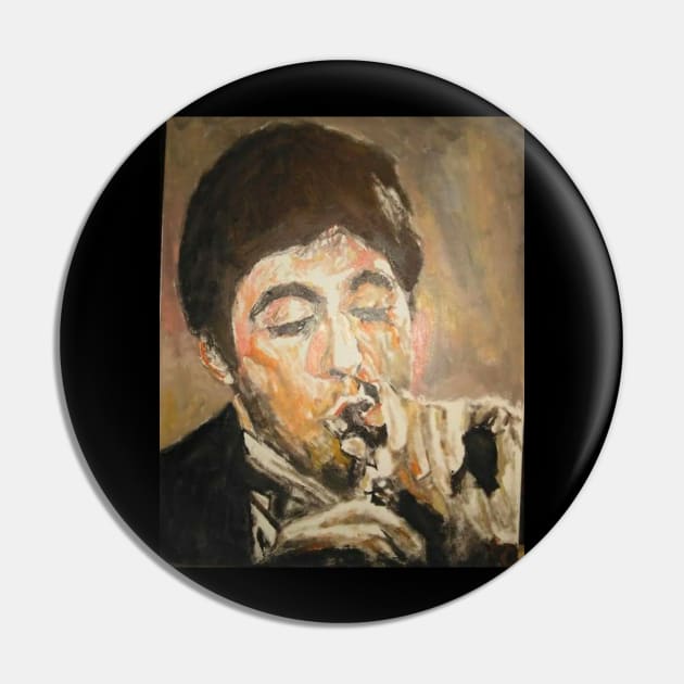 Scarface Pin by Mike Nesloney Art