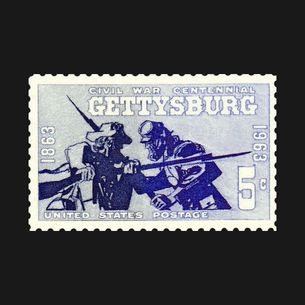Gettysburg Stamp by The Civil War 1861-1865 A History Podcast