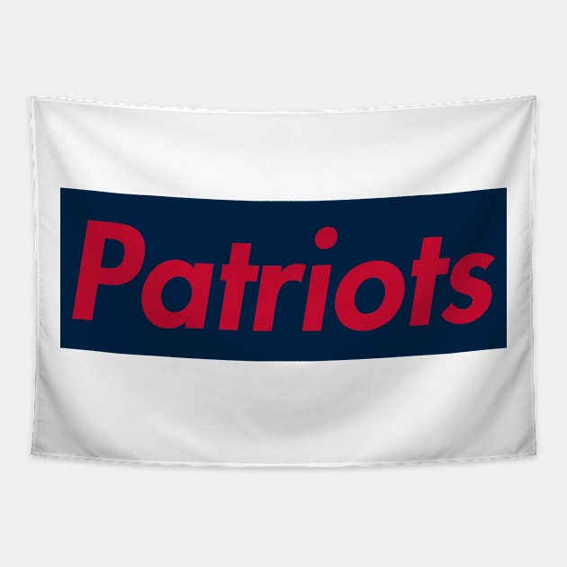 Patriots Box Logo 1 Tapestry by ny_islanders_fans