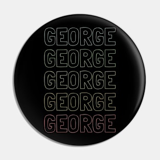 George Name Pattern Pin