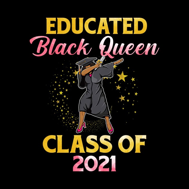 Dabbing Graduation Class Of 2021 Black Queen Girl Seniors by webster